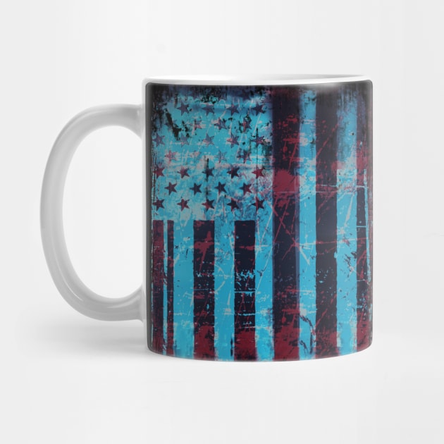 Distressed American Flag by Scar